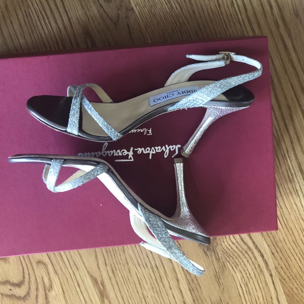 Jimmy Choo Sandals Glitter Shoes - Picture 5 of 11